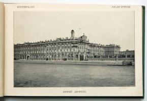 cca 1890 Szentpétervár képes füzet. Díszes egészvászon borításban / 
cca 1890 St Petersburg booklet ...