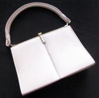 Retro női műbőr kézitáska / Vintage female bag 24x19x8cm