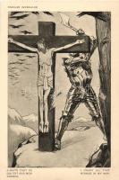 Paroles Imperiales / I crush all that stands in my way; Jesus, WWI political propaganda satire s: Raemaekers 