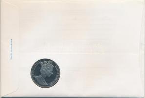 Man-sziget 1989. 1C "Bounty hajó" érmés borítékon teljes bélyegsorral, elsőnapi bélyegzéss...