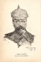 Emile Dumon, Flemish military, artist signed