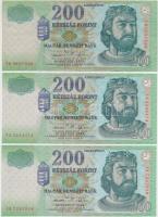 2005. 200Ft "FD" T:III + 2006. 200Ft (2x) "FA/FB" + 2007. 200Ft (3x) "FA/FB...