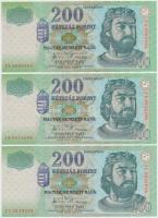 2005. 200Ft "FD" T:III + 2006. 200Ft (2x) "FA/FB" + 2007. 200Ft (3x) "FA/FB...