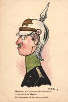 Military humour, sir lieutenant of the horse-guards, s: Hansi (EK)