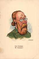 Types, humour, Sir Professor, s: Hansi (fl)