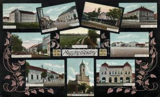 Nagytapolcsány with railway station, post office and Hotel Korona