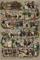 Tirol folklore, Emb. litho (small tear)