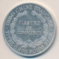 Francia Indokína 1922. 1P Ag(0.900) (27g/39mm) T:2/2- French indo-China 1922. 1 Piastre Ag (27g/39mm) C:XF/VF