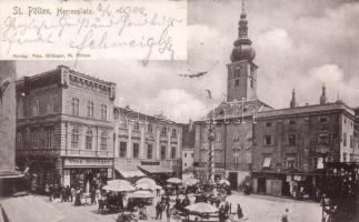 Sankt Pölten Herrenplatz with the shop Vinz Höfinger