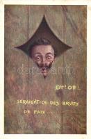 French propaganda, humour, Wilhelm II, The sound of peace (EK)