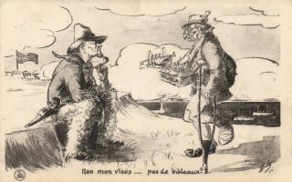 French propaganda, humour, military WWI, s: Boby (EK)