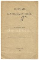 Dr. Porosz Mór: Az onania következményeiről. Különlenyomat a "Gyógyászat" 1905. évi számaiból. Bp., 1905, p23.