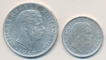 Románia 1942. 200L Ag + 1946. 25.000L Ag "I. Mihály" T:2
Romania 1942. 200 Lei Ag + 1946. ...