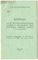 1915 Kivonat a cs. kir. szab. kassa-oderbergi vasutnak személyek és áruk díszabáson kívüli kedvezményes szállítására vonatkozó 7. sz. utasításából