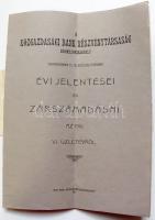 1917 A Közgazdasági Bank Részvénytársaság Hódmezővásárhely igazgatóságának és felügyelő-bizottságána...