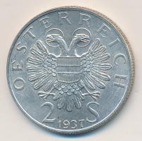 Ausztria 1930. 2Sch Ag "Szent Károly templom" T:2 ph. Austria 1928. 2 Schilling Ag "St Charles Church" C:XF