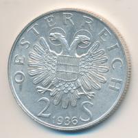 Ausztria 1936. 2Sch Ag "Szavolyai Jenő herceg" T:2 Ausztria 1936. 2 Schilling Ag "Eugen von Savoyen" T:2