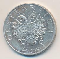 Ausztria 1935. 2Sch Ag "Karl Lueger" T:2 Austria 1935. 2 Schilling Ag "Karl Lueger" C:XF