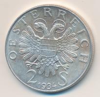 Ausztria 1934. 2Sch Ag "Dollfuss" T:2 Austria 1934. 2 Schilling Ag "Dollfuss" C:XF