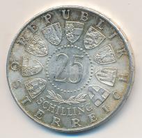 Ausztria 1956. 25Sch Ag "Mozart" T:2  Austria 1956. 25 Schilling Ag "Mozart" C:XF