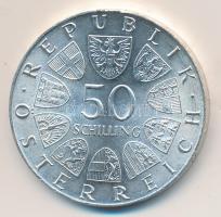 Ausztria 1973. 50Sch Ag "500 éves a Bummerlhaus" T:1 Austria 1973. 50 Schilling Ag "500th anniversary of Bummerlhaus" C:Unc
