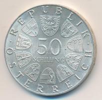 Ausztria 1974. 50Sch Ag "125 éves az osztrák csendőrség" T:1- ph. Austria 1974. 50 Schilling Ag "125th Anniversary - Austrian Police Force" C:AU edge error