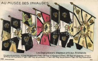 French propaganda, The first seven flags taken from the German army