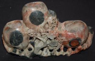 Kőből faragott tolltartó 25x15cm