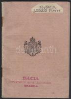 1929 Román útlevél bejegyzésekkel / Romanian passport