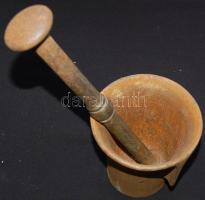 1916 Háborús vasmozsár vaskereszttel és törővel 27cm