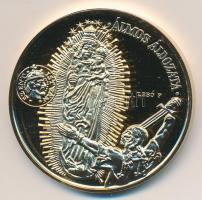 Lebó Ferenc (1960-) DN. "A Honfoglalás emlékére / Álmos áldozata" aranyozott emlékérem (43...