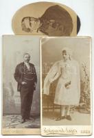 cca 1890 6 db keményhátú fotó / vintage photos 10x20 cm