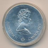 Kanada 1973. 5$ Ag "Montreali olimpia - Észak-Amerika térképe" T:1
Canada 1973. 5 Dollars ...