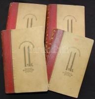 Victor Hugo: Nyomorultak I-IV. kötet - Halhatatlan könyvek, Dante Kiadó, Bp. é.n., kiadói félbőr köt...