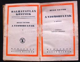 Victor Hugo: Nyomorultak I-IV. kötet - Halhatatlan könyvek, Dante Kiadó, Bp. é.n., kiadói félbőr köt...