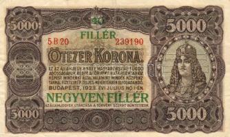 1923. 40f fny 5000K-ra T:II