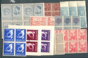 Románia 50 db levélzáró és okmánybélyeg összefüggésekben