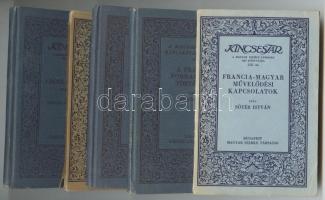 1931/1941 Kincsestár - A Magyar Szemle Társaság könyvtára: 5db klf kiadás, papír- és egészvászon kötésben