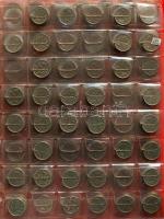 Német Birodalom / Vegyes ezüst- és fémpénz gyűjtemény 2db albumban, sorba rendezve 709db különféle é...