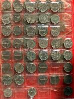 Német Birodalom / Vegyes ezüst- és fémpénz gyűjtemény 2db albumban, sorba rendezve 709db különféle é...