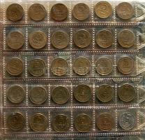 Oroszország - Szovjetunió / Vegyes ezüst- és fémpénz gyűjtemény albumban, sorba rendezve 361db külön...