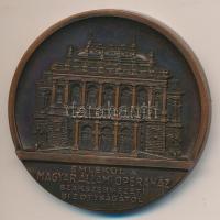 Lőrincz István (1901-1985) ~1970.  "Emlékül a Magyar Állami Operaház Szakszervezeti Bizottságától" Br emlékplakett (55mm) T:1-