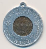 1900KB 1f szerencse talizmán Alu medálban T:2