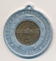 1900KB 1f szerencse talizmán Alu medálban T:2