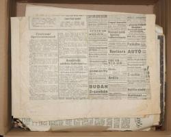 Vegyes háború előtti újság tétel, kb 100 db papírdobozban, vegyes minőségben