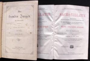 Vegyes, 8 darab felerészt német könyveket tartalmazó könyvtétel