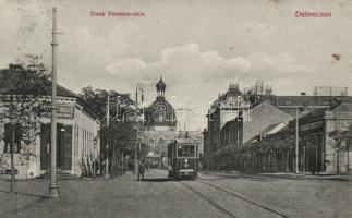 Debrecen zsinagóga és villamos