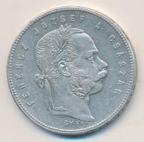 1868GYF 1Ft Ag "Angyalos Címer" T:2-