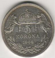 1908. 5K ezüst T:3