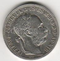 1892KB. 1Ft "Fiumei címer" ezüst T:3/4+